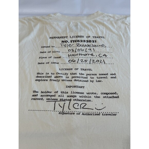 Tyler The Creator Call Me If You Get Lost Shirt Golf Wolf Gang Sz XXL - Picture 3 of 8